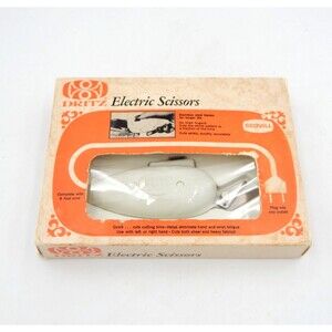 Dritz Electric Scissors Scovill Stainless Steel Blades Shears Model 716 Box